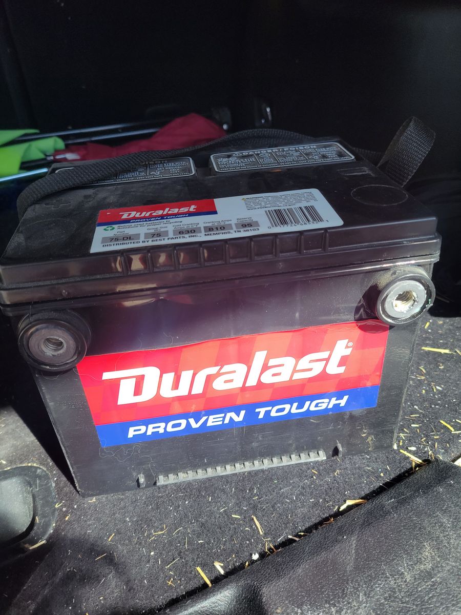 Duralast Car Battery, Part # 75-DL