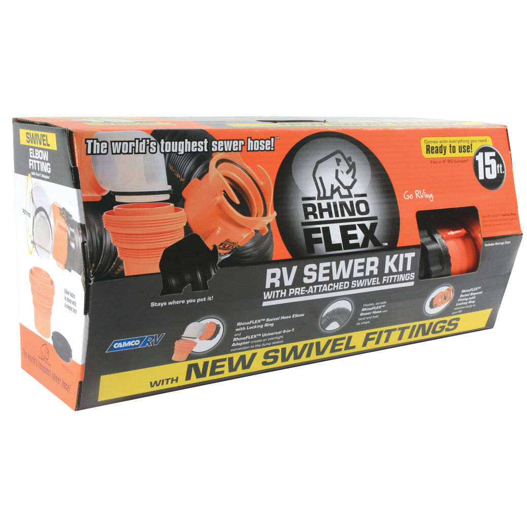 Sewer Hose Kit RhinoFLEX 15'