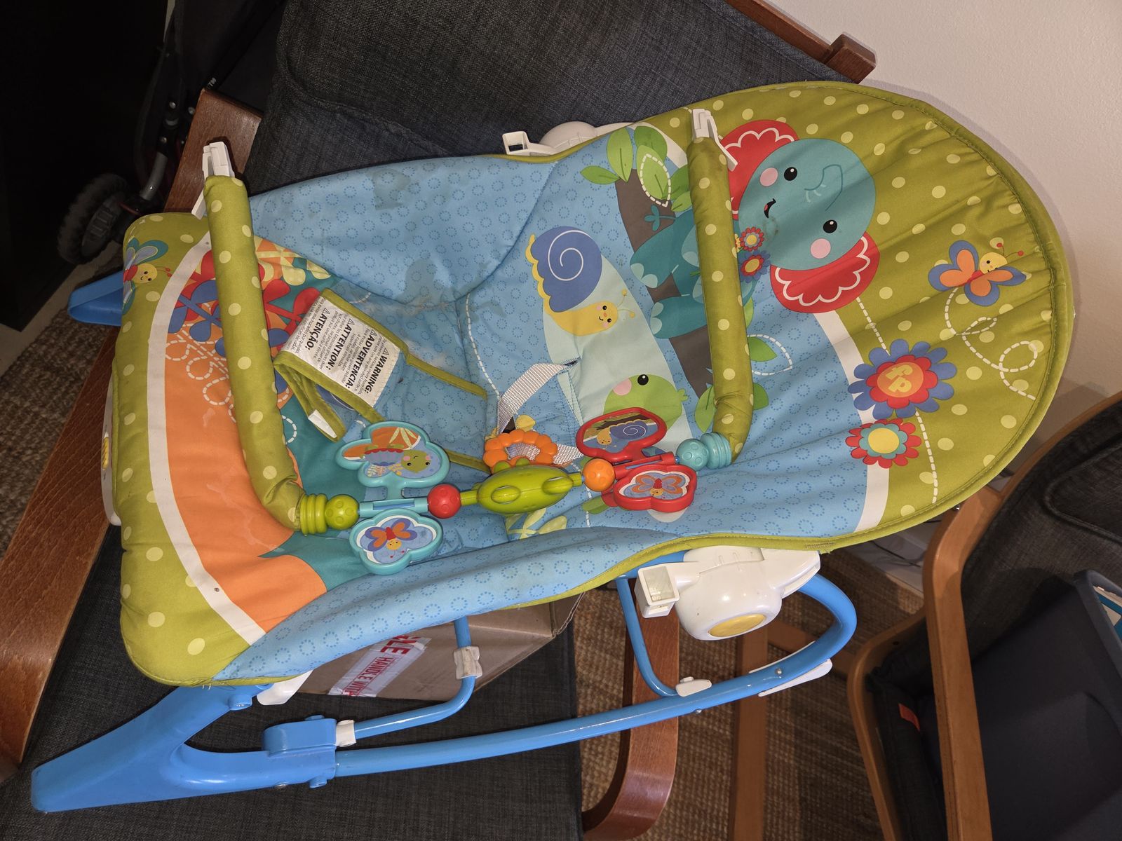 Fisher Price Baby Bouncy Musical Chair w/ Attached Play Toys