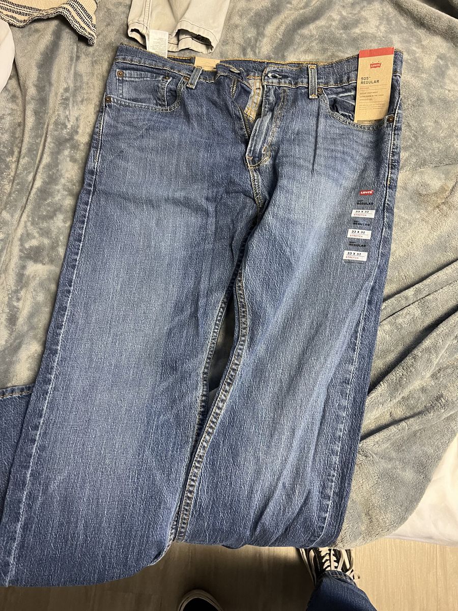 Blue levis 505 Jeans (33Wx32 L) (never Worn)