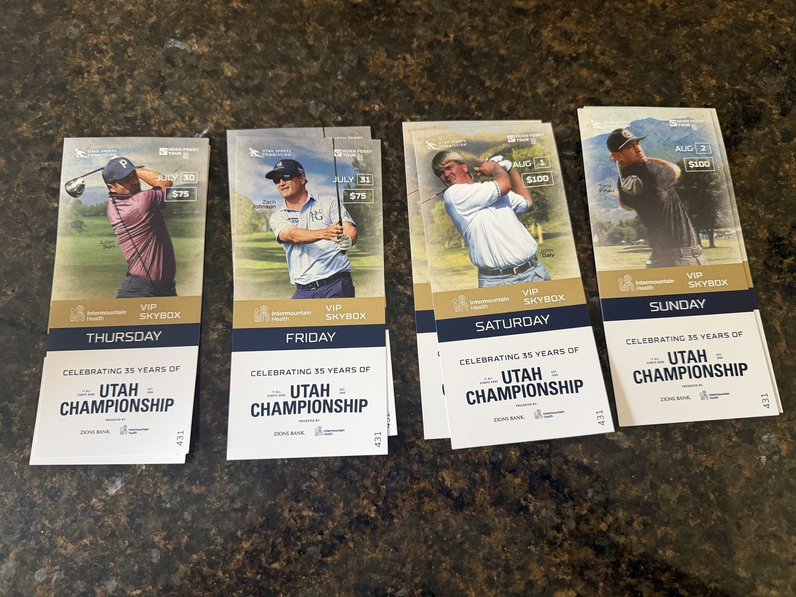 Utah Championship Korn Ferry VIP Skybox Tickets Thursday-Sunday