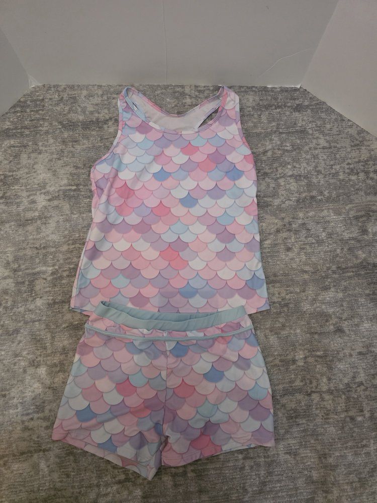 Girl's Mermaid Tankini Swimsuit Size 10-12