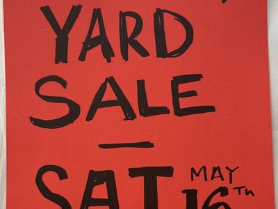 Yard Sale Saturday 5/16