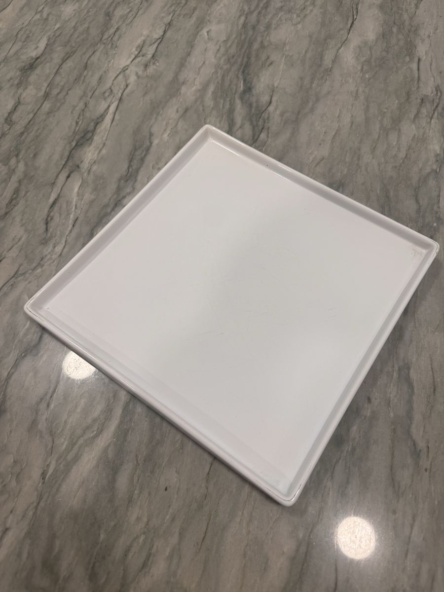 Square CB2 Crate and Barrel Dinner Plates