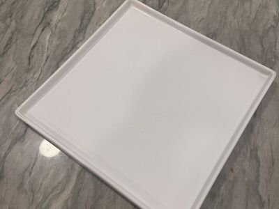 Square CB2 Crate and Barrel Dinner Plates