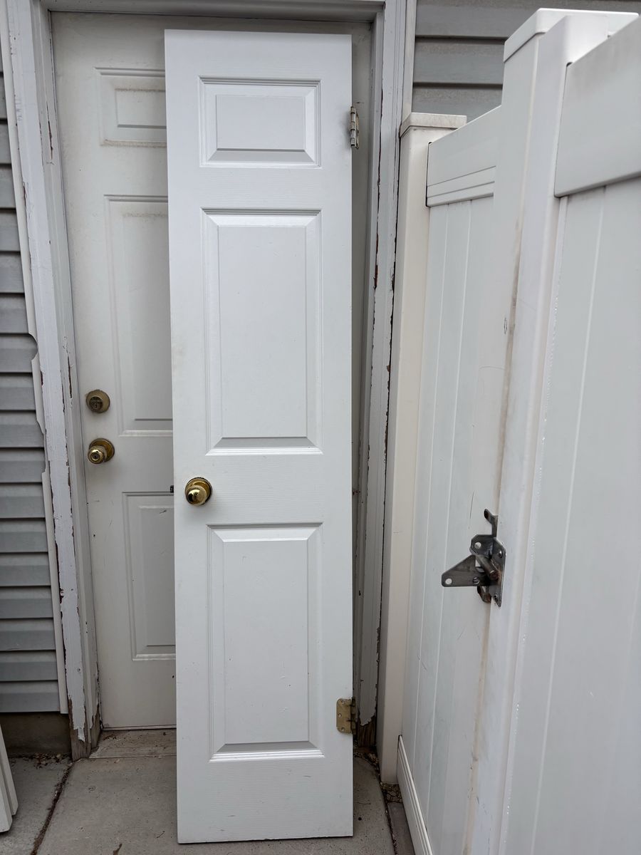 Closet Door 18x80. Swings out to the right