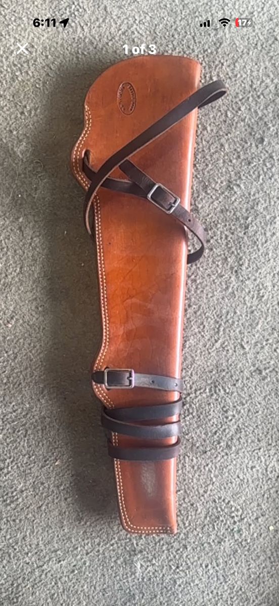 Saddle Barn Roswell NM Vintage Leather Rifle Scabbard gun Case Holster