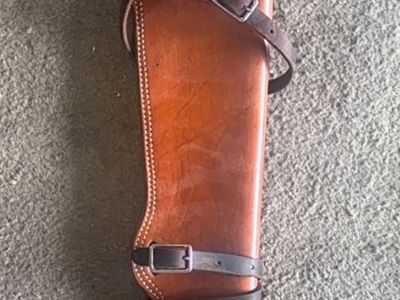 Saddle Barn Roswell NM Vintage Leather Rifle Scabbard gun Case Holster