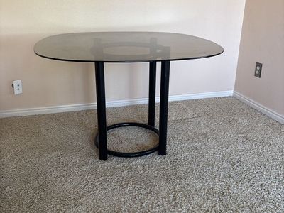 Glass and Metal Table