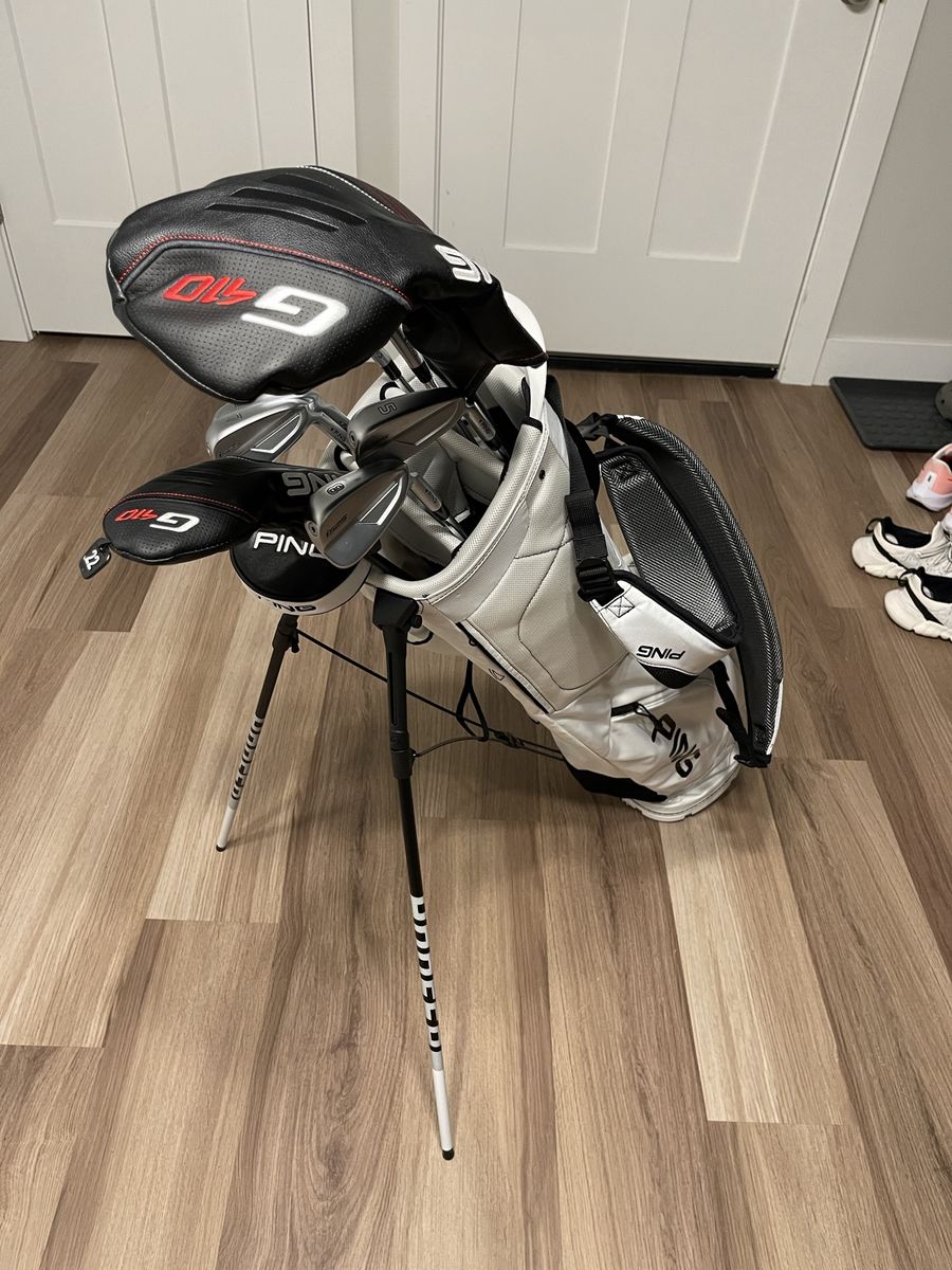 Full Set of Ping Golf Clubs and Bag