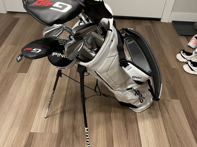Full Set of Ping Golf Clubs and Bag