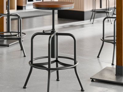 Nice New Industrial Style Rustic Adjustable Bar Stool