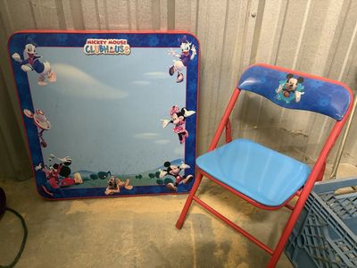 Kids, Disney table and chair