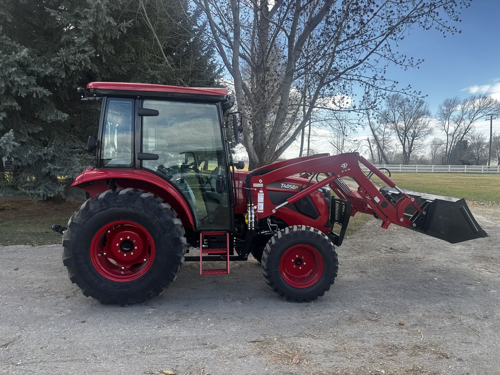 The all New TYM T4058 power shuttle cab tractor