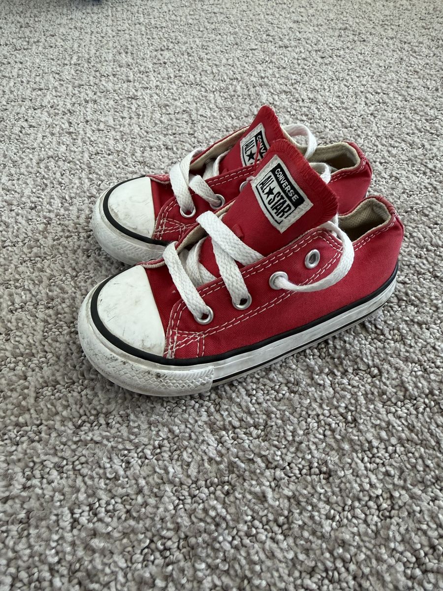 Converse All Star Low Top Red Toddler Sneakers