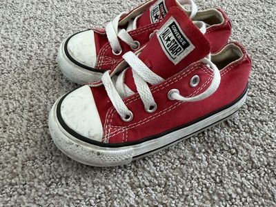 Converse All Star Low Top Red Toddler Sneakers