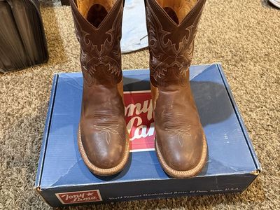 Vintage Tony Lama CT2023 Aztec Shrunken Shoulder Boots - Size 10.5D