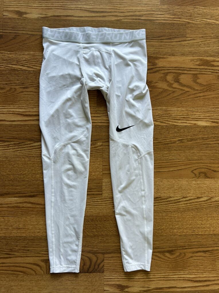 Nike Dri-Fit Pro Tights Leggings White Large