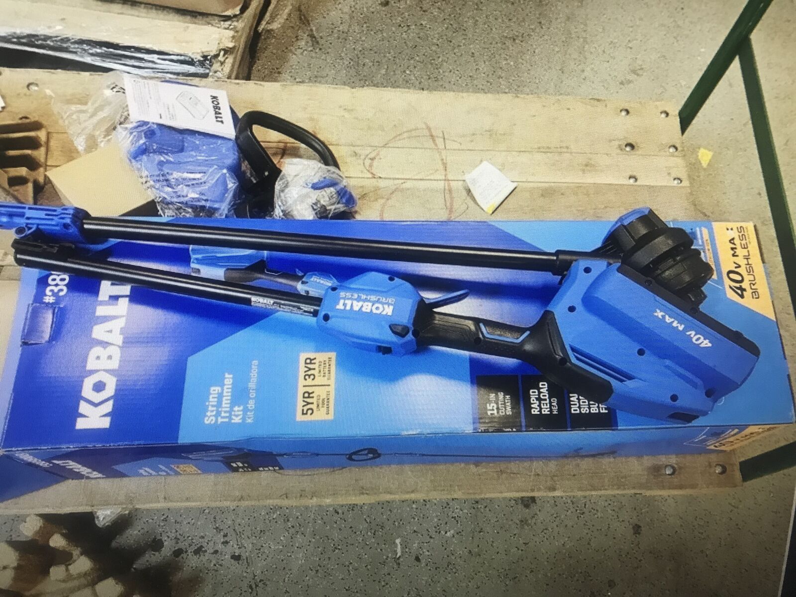 USED 40 V kobalt string trimmer tool only