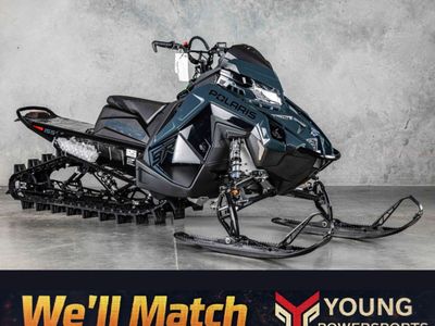 2026 Polaris® Patriot 9R RMK Khaos 155 Gloss Black / Blue Dusk