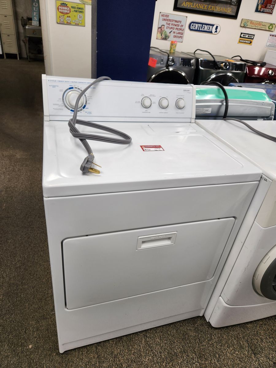 KIRKLAND TOPLOAD ELECTRIC DRYER! W-WARRANTY