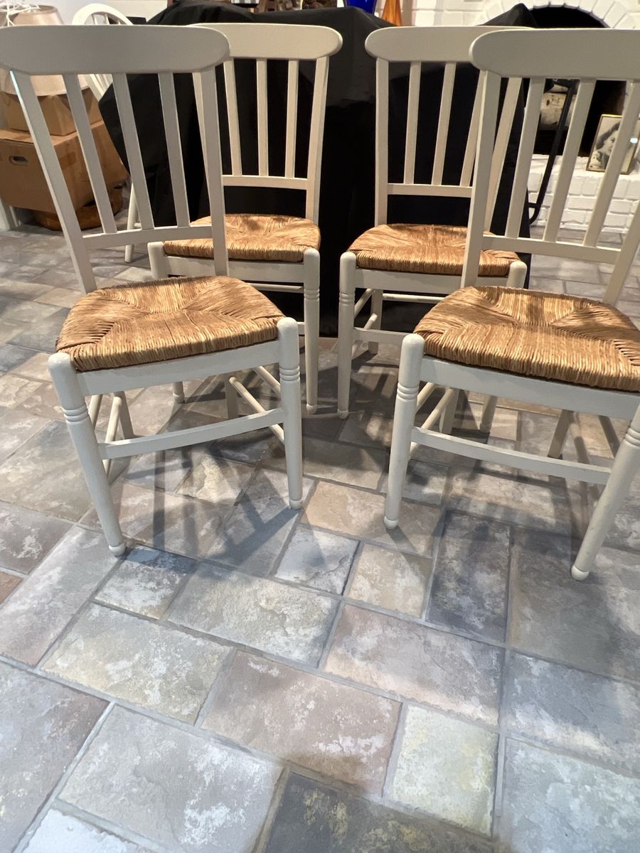 4 chairs, off white, Ikea