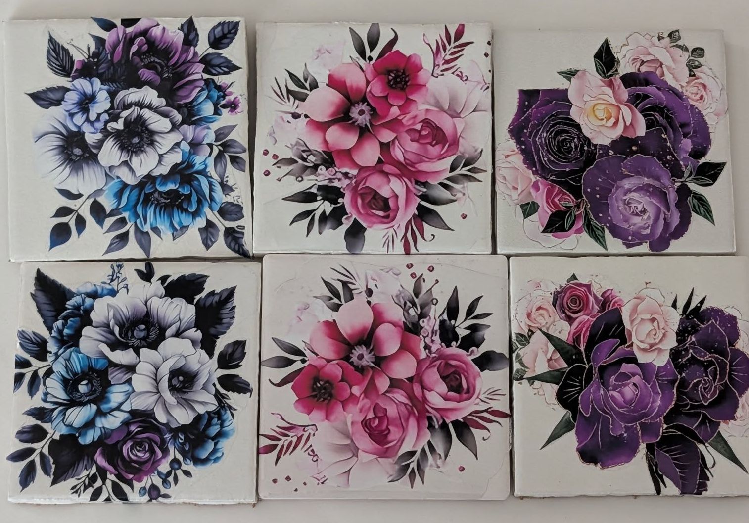 Matching Mother's Day Vases, Tumblers and Coasters
