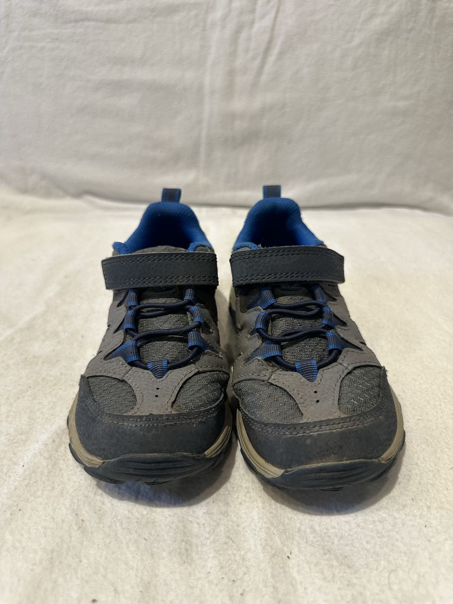 Merrell toddler size 12 gray/blue trim hiking shoe