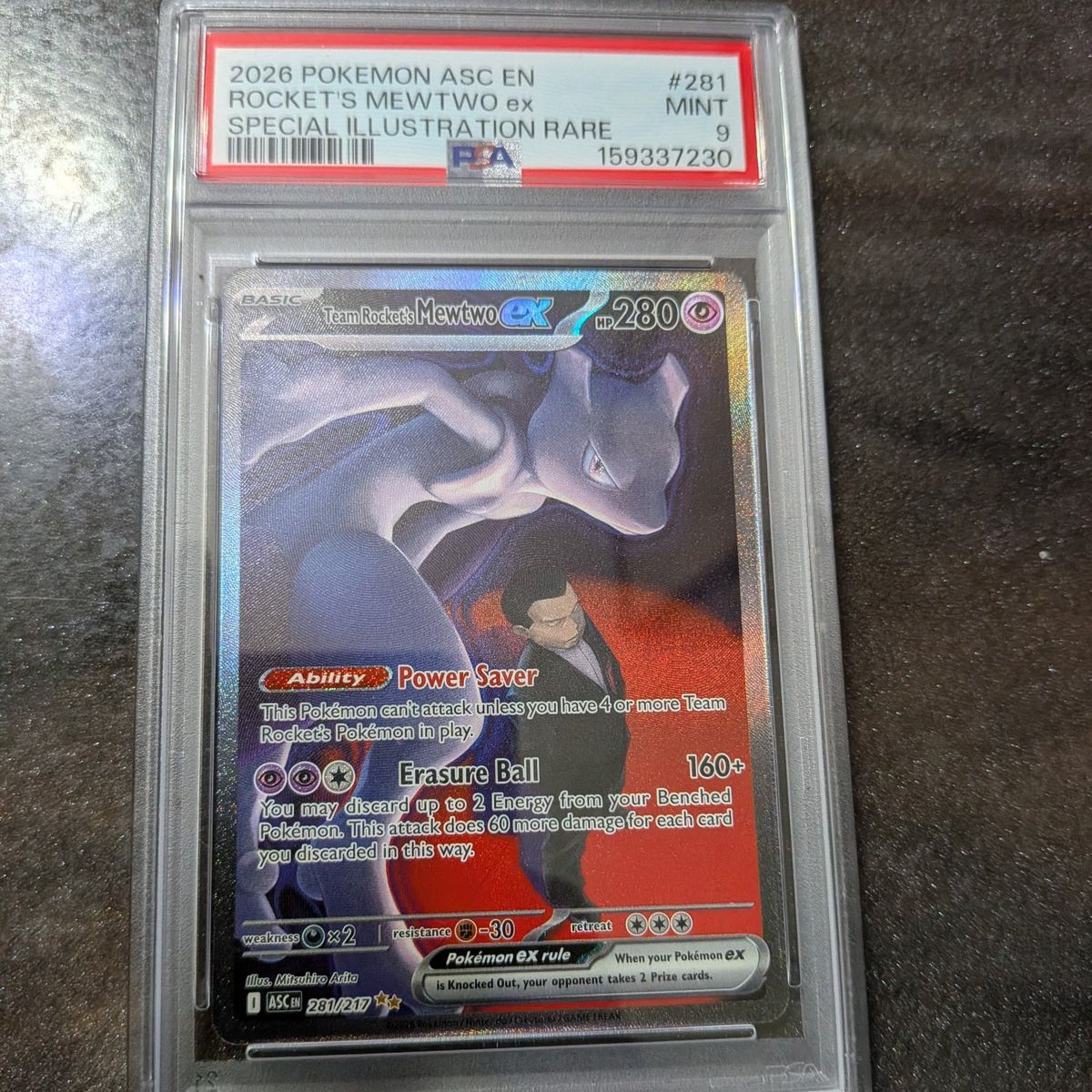 Mewtwo special Illustration Rare PSA 9