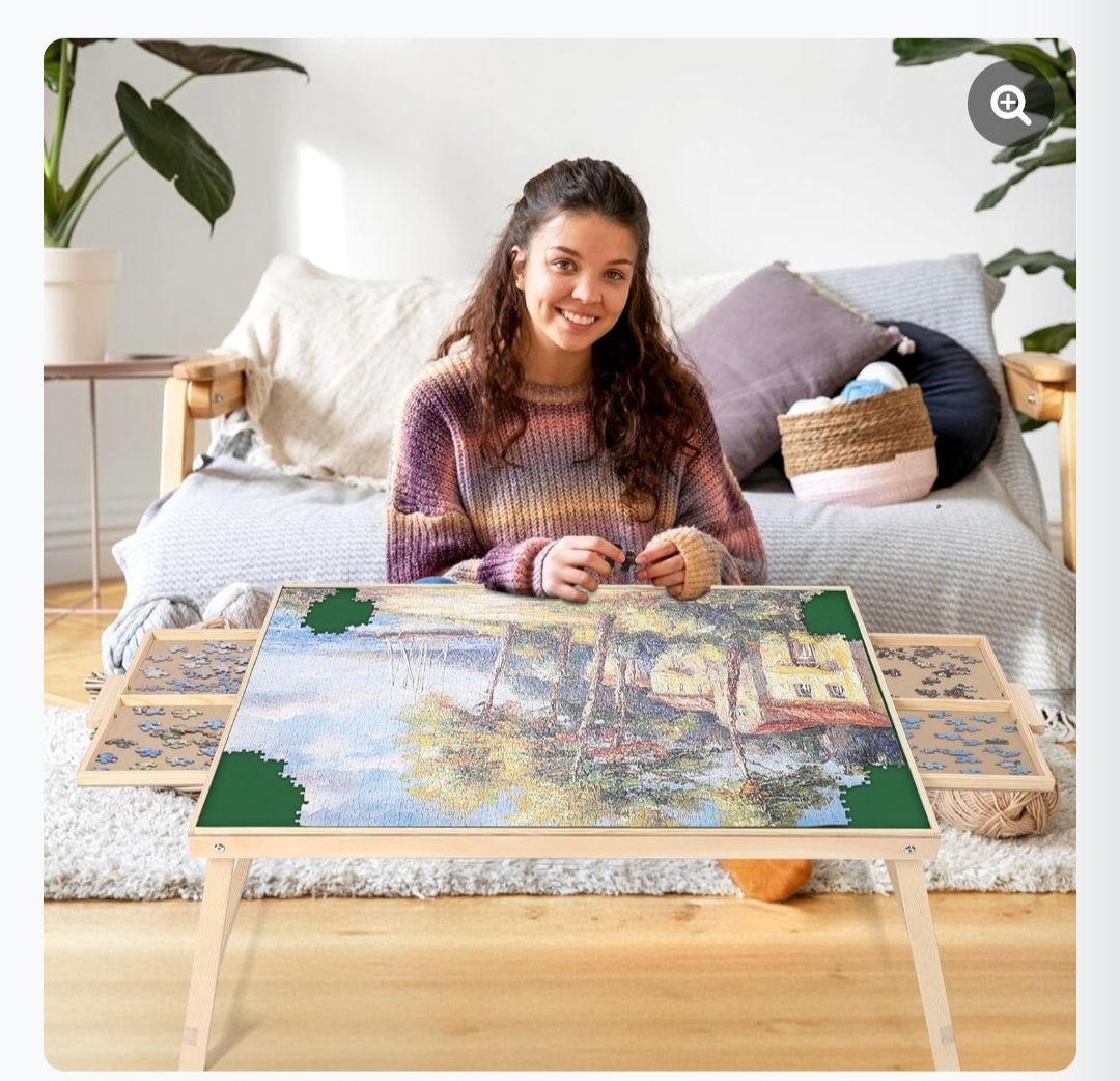 NEW Jigsaw Puzzle Table with Folding Legs 30" x 22"