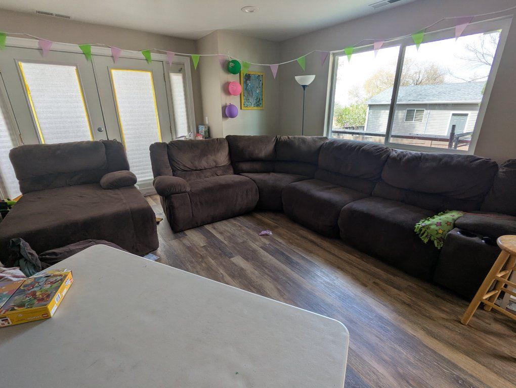 6 piece sectional - Dark Brown