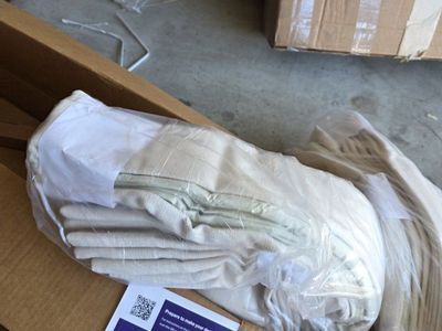 Custom Designer Drapery | Carole Fabrics Zuma Ivory Linen Blend | 93"W x 98"H