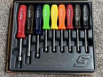 Snap-On: 9pc SAE Nut Driver Set (3/16-1/2") - 6 Point