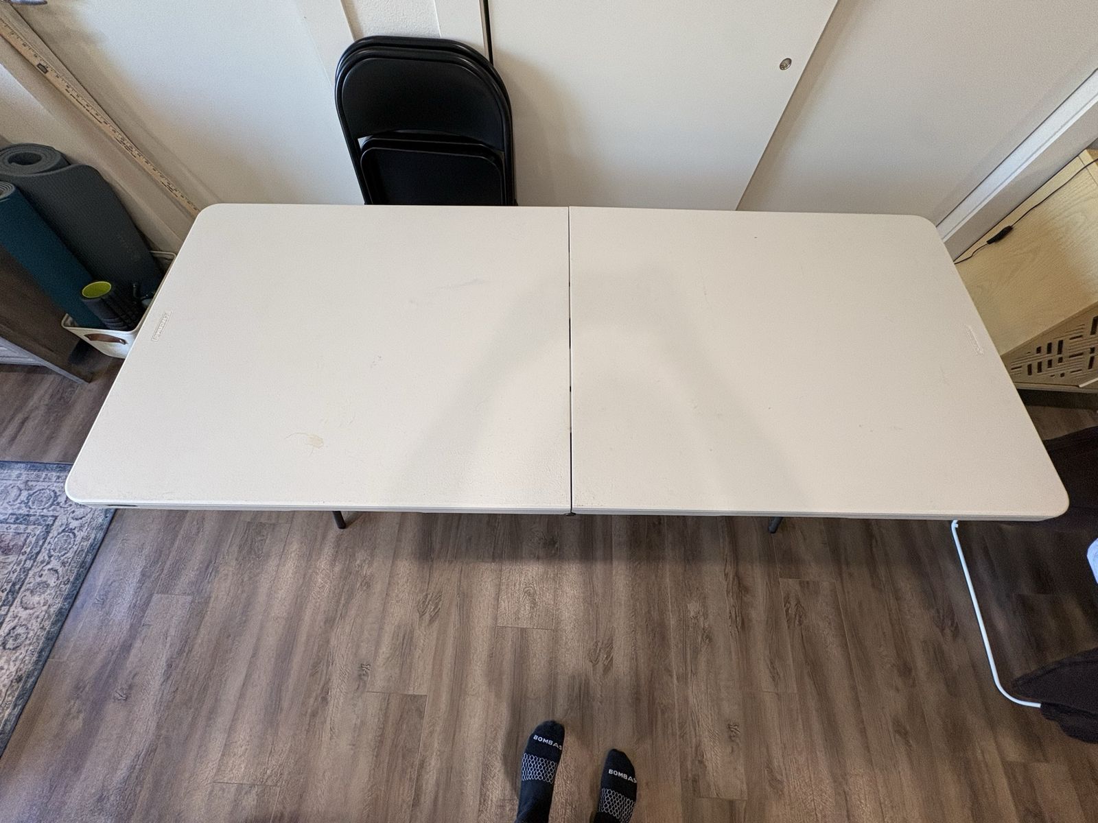 Lifetime Folding Table and Four Folding Chairs 