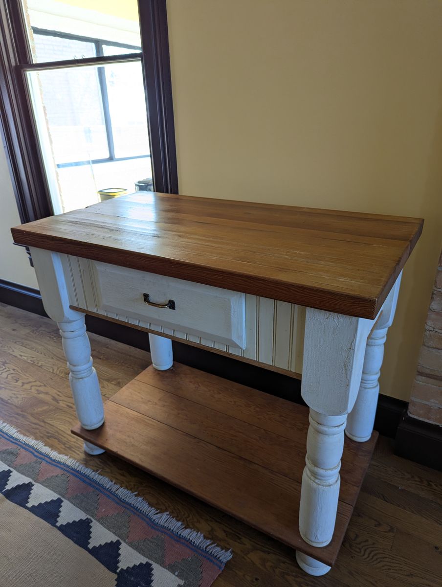 Butcher Block Baker's Table