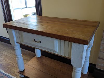 Butcher Block Baker's Table