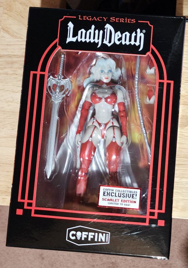 Lady Death Coffin Collectibles Scarlet Edition Fig