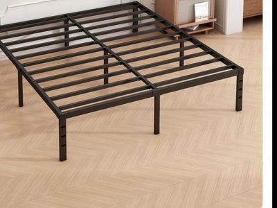 Hafenpo queen size metal bed frame