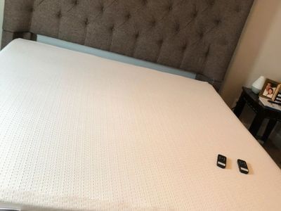 Adjustable King Size Bed with Tufted Headboard & Remote Control