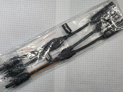 BougeRV Solar Panel Pair Cables Kit Y Branch M/FF and F/MM Parallel Connectors