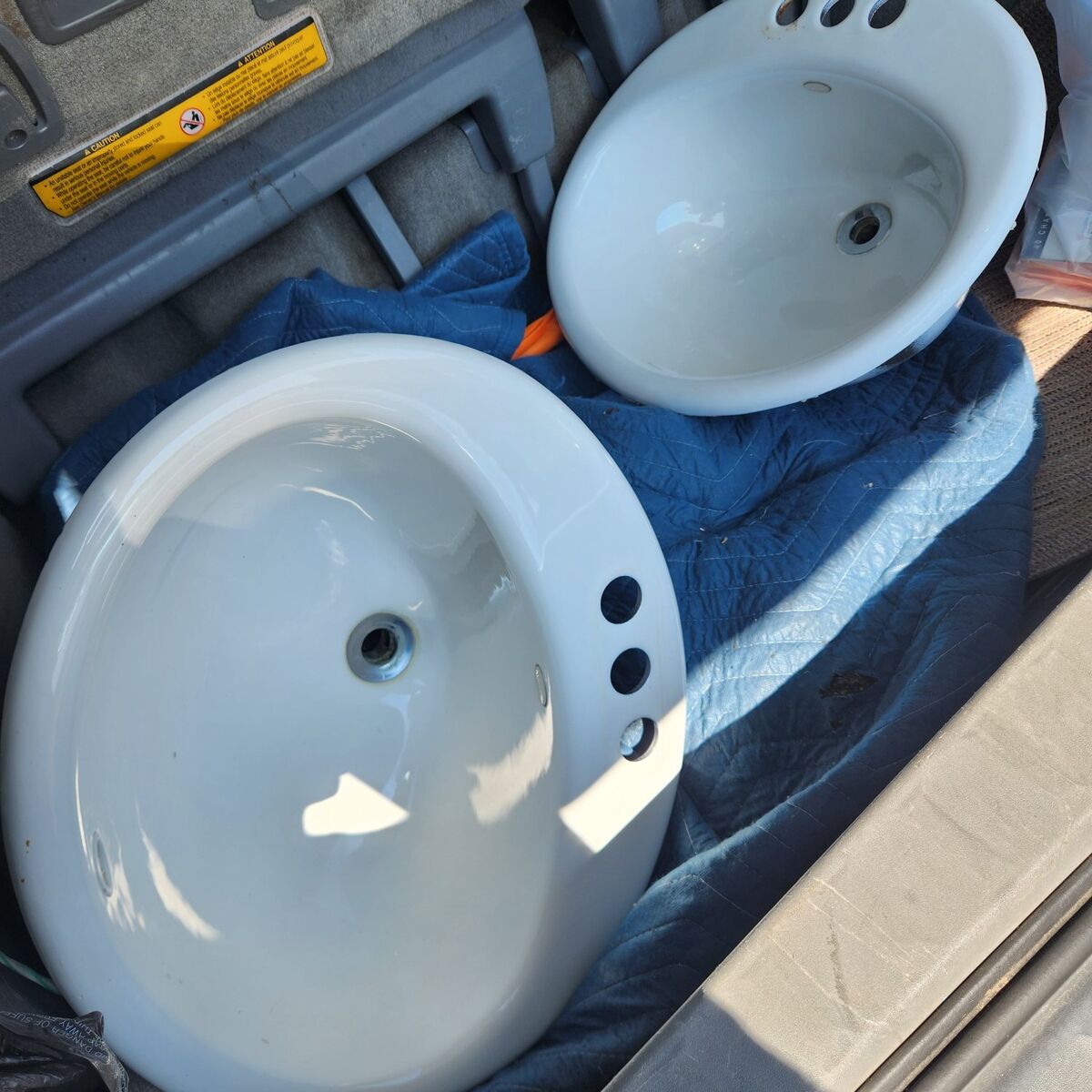 (2) matching Kohler sinks cast iron