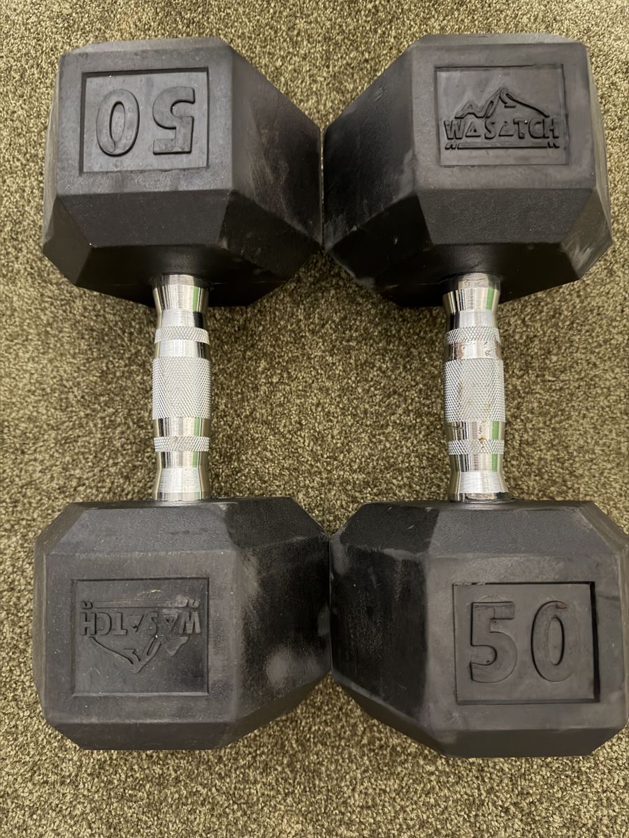 2x 50LB Dumbells