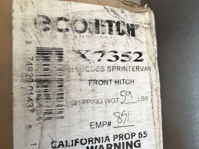 Torklift X7352 Mercedes Sprinter Van Front Hitch - 59 lbs 2013 or newer sprinter