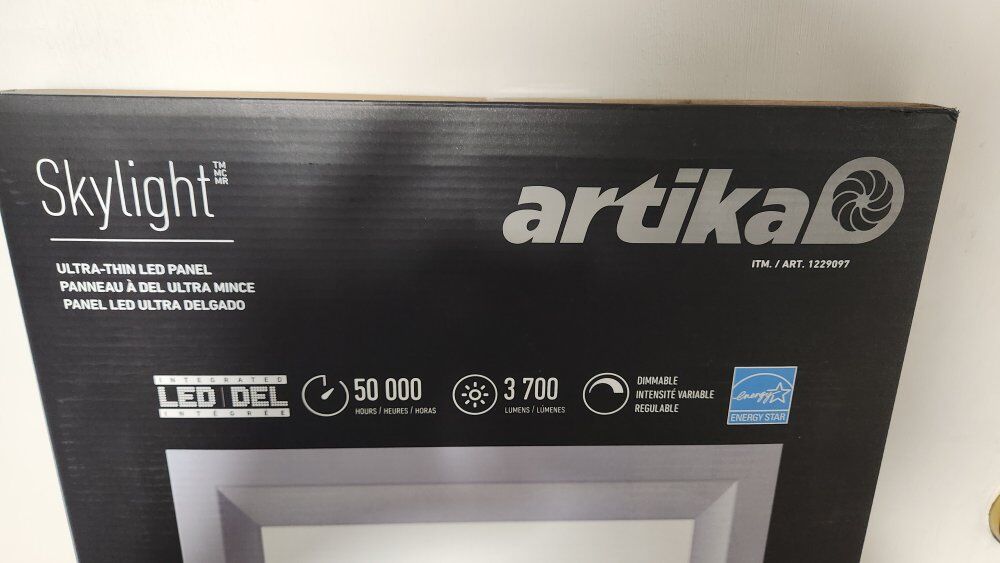 ARTIKA flat panel LED lights $30.