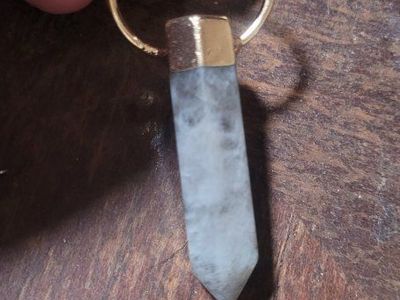 Gold-Tone Crystal Point Pendant Necklace Charm