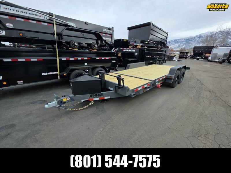 2026 Behnke 20' Tandem Tilt 16K Flatbed Equipment Trailer