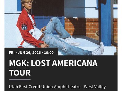 MGK: Lost Americana Tour - Utah First Credit Union Amphitheatre - General Admission Ticket