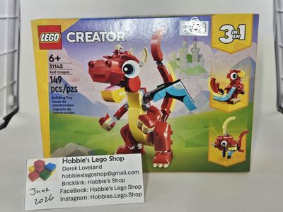 Lego Creator 3 in 1: Red Dragon (31145)