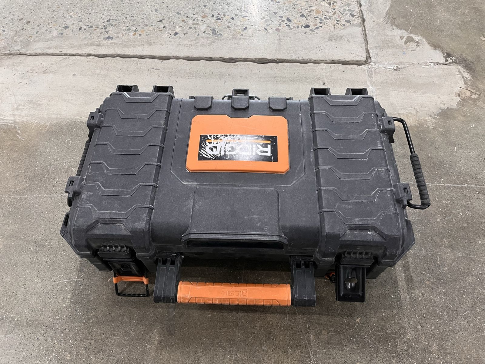 RIDGID Pro Gear Tool Box Organizer | Durable, Stackable, Weather-Resistant Storage