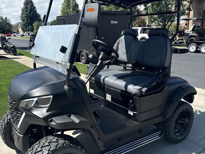 New Matte Black Rokkor Golf Cart w/Heated Seats & Apple Car Play